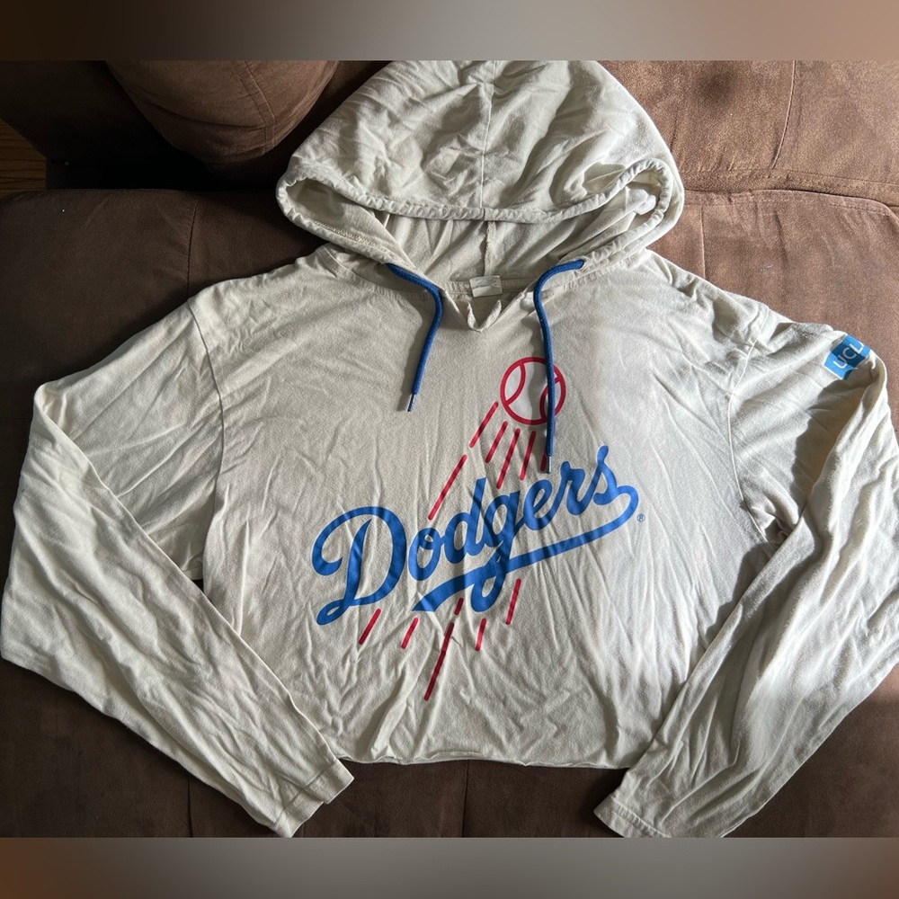 Dodgers Hooded Long Sleeve Size M